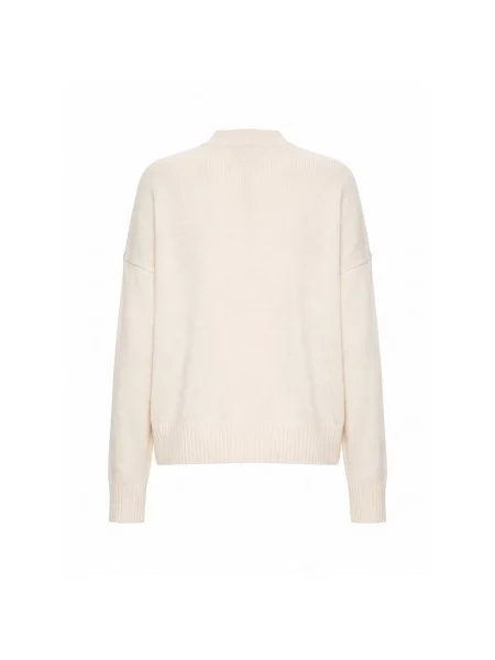 Sweter Jil Sander z kaszmiru biały