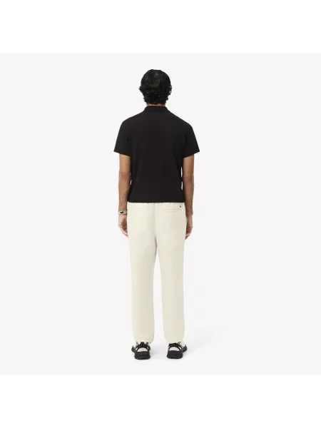 Lacoste Lniane Spodnie Chino O Kroju Regular Fit beżowy