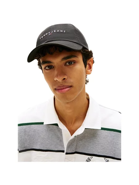 Pălărie Tommy Jeans cu autograf negru