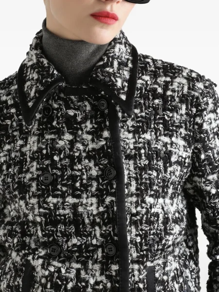 Geacă Dolce & Gabbana din tweed negru