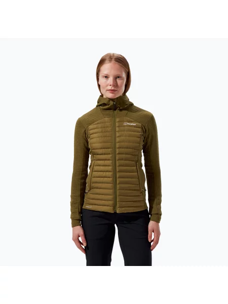 Női hibrid kabát Berghaus Nula Hybrid oak moss. Méret: 16 zöld