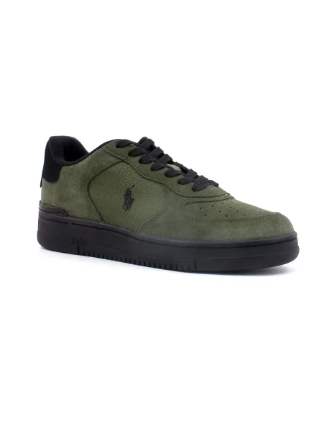 Sneakersy Ralph Lauren skórzane zielone