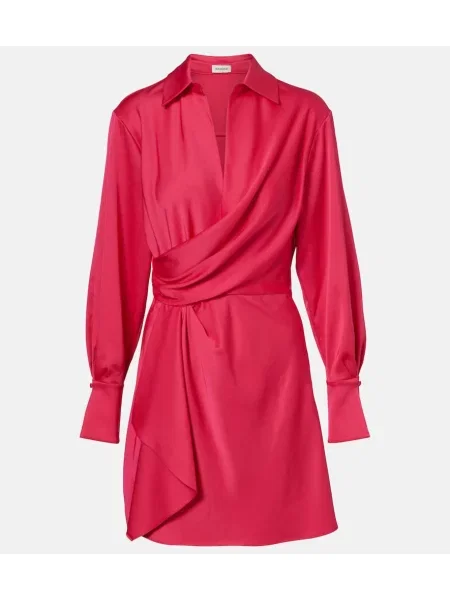 Rochie Simkhai din satin drapată de costum roz