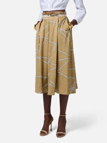 Спідниця Elisabetta Franchi бежева