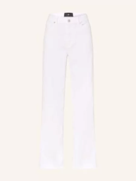 7 For All Mankind Proste Dżinsy Stovepipe weiss