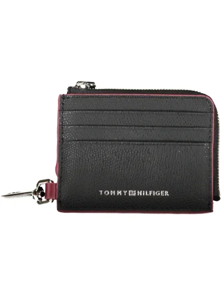 Usnjena denarnica Tommy Hilfiger črna