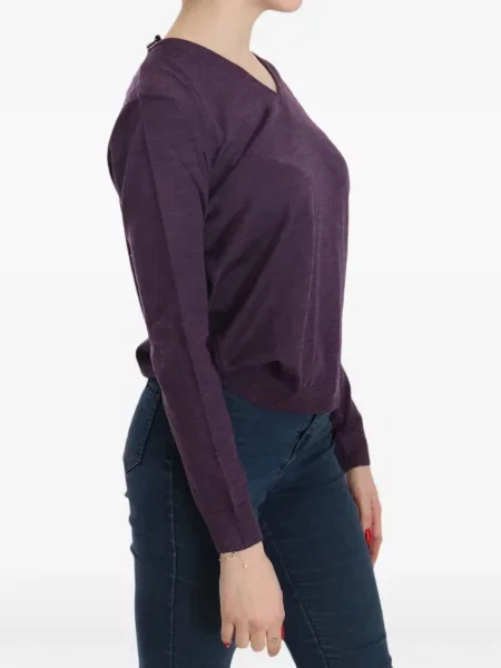 Pulover Byblos cu decolteu în V violet