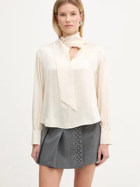 MAX&Co. bluză de matase MCOPASCIA bej