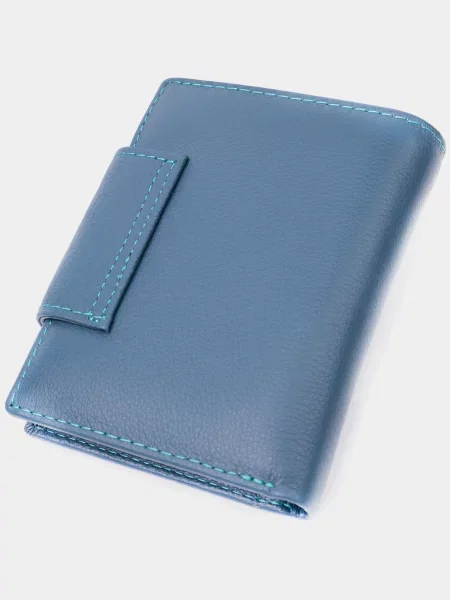 Кожаный кошелек St Leather Accessories бирюзовый