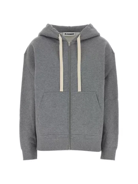 Hanorac cu glugă Jil Sander gri