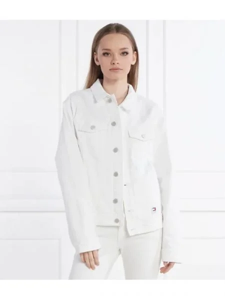 Tommy Jeans Farmer kabát fehér