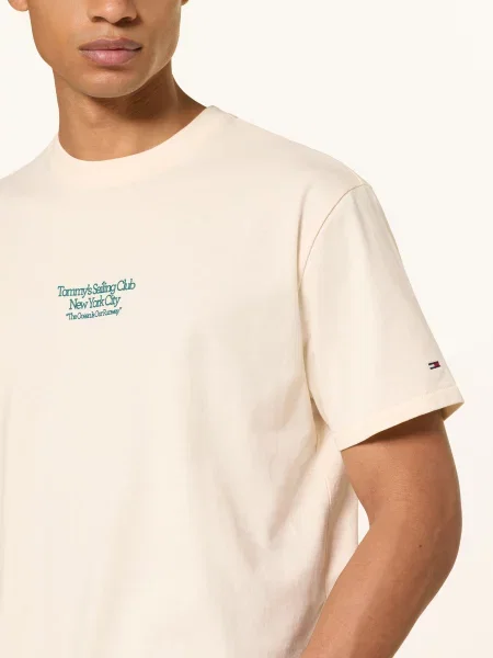 Tommy Jeans Tričko krémová