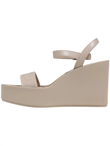 Sandale Calvin Klein cu pană bej