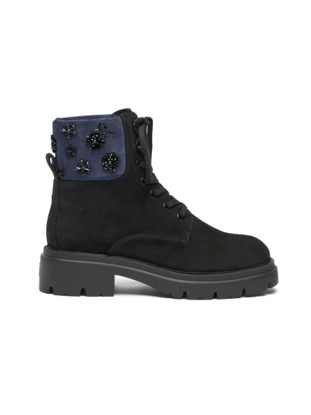 Botki Stuart Weitzman skórzane czarne