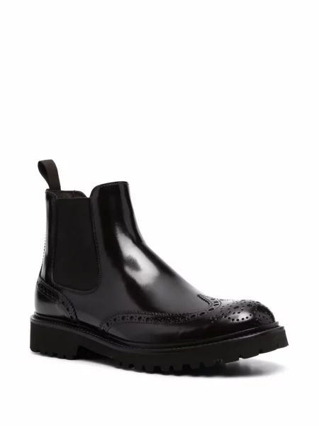 Iš natūralios odos slip on auliniai batai Scarosso ruda