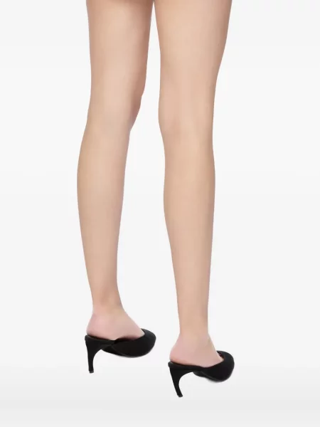 Papuci tip mules The Attico negru