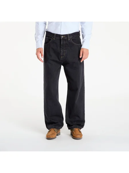 Nadrágok Carhartt WIP Brandon Pant Black Stone Washed M fekete
