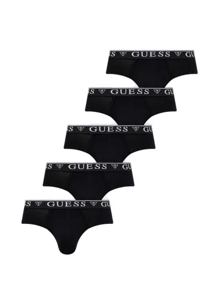 Chiloți multipac Guess cu autograf negru