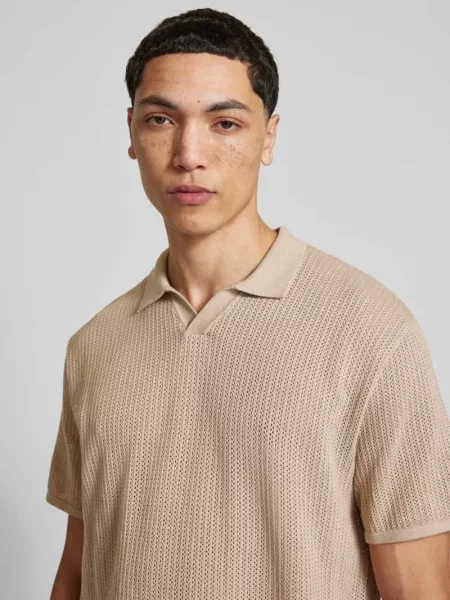 Koszulka z dzianiny z dodatkiem bawełny model JERRY' Jack & Jones