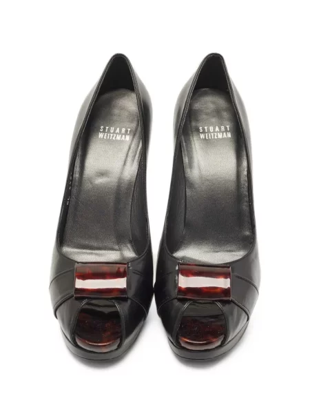 Pantofi cu toc Stuart Weitzman cu platformă negru