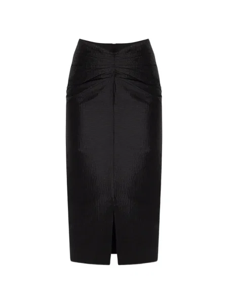 Fustă midi Lanvin până la genunchi negru