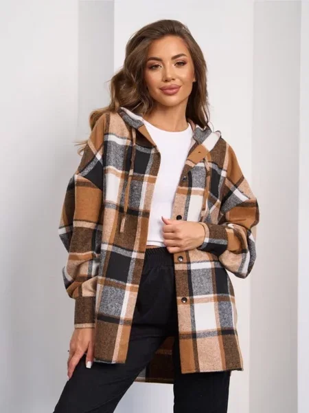 Вовняна Сорочка ISSA Plus коричневий