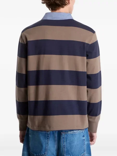 Lung tricou polo Gant maro