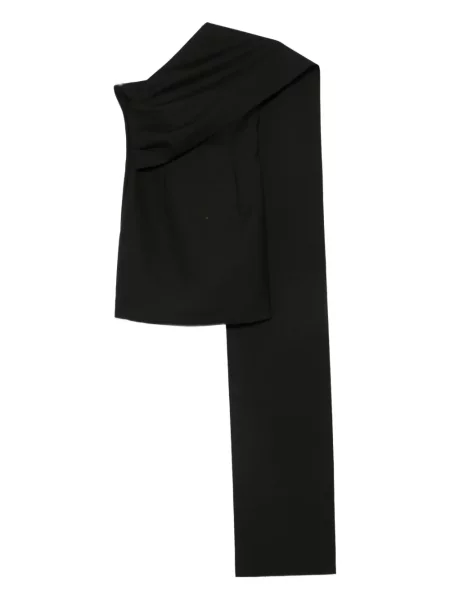 Mała sukienka mini Róhe na jednym ramieniu garniturowa czarna