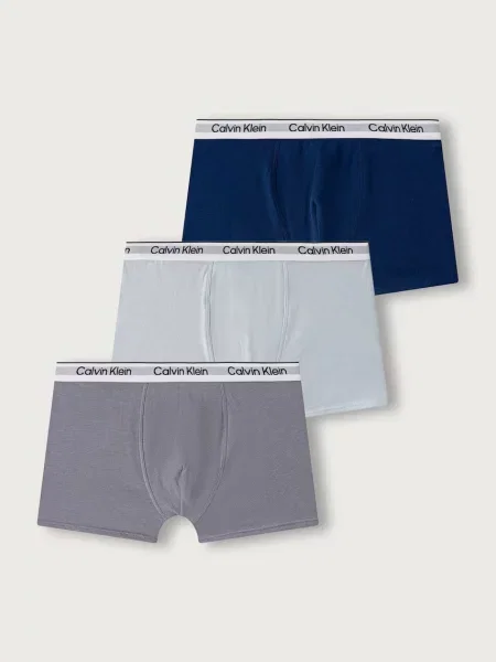 Calvin Klein Underwear testhezálló boxeralsó gyerek elasztánnal csomag szürke
