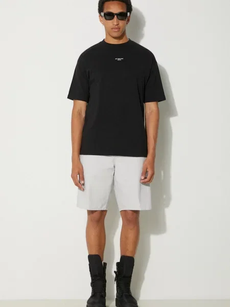 Drôle de Monsieur t-shirt Le T-Shirt Slogan Classique gładki czarny