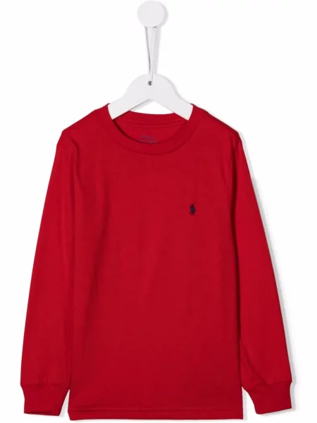 Koszulka polo dziecięca Polo Ralph Lauren czerwona