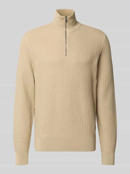 Sweter Boss beżowy