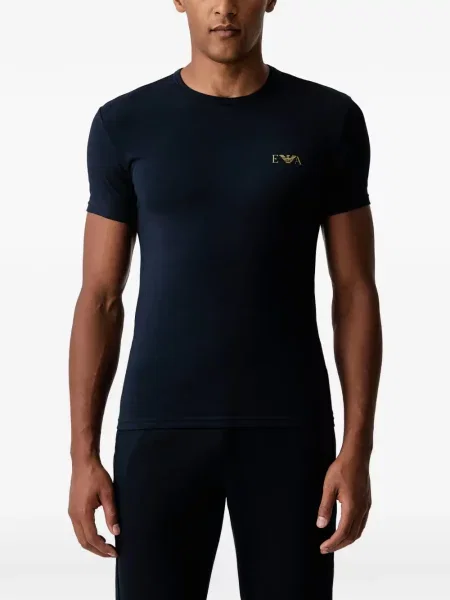 Cămașă Emporio Armani cu imagine verde