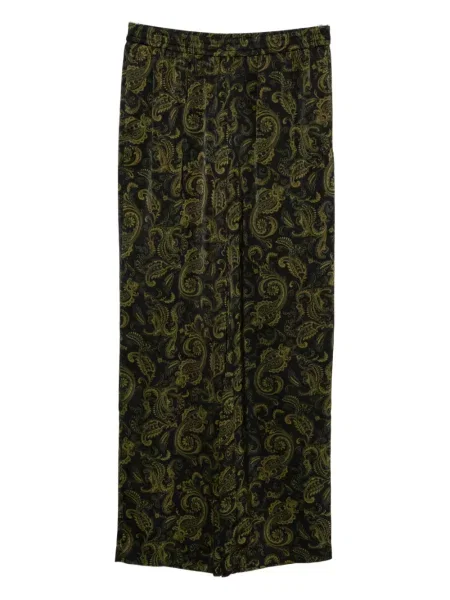 Pantaloni Michael Kors cu imagine cu model paisley negru