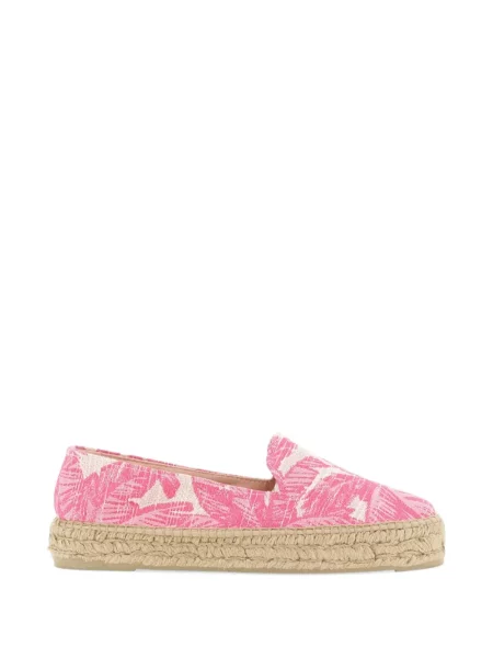 Espadrile Manebi cu model floral cu imagine roz