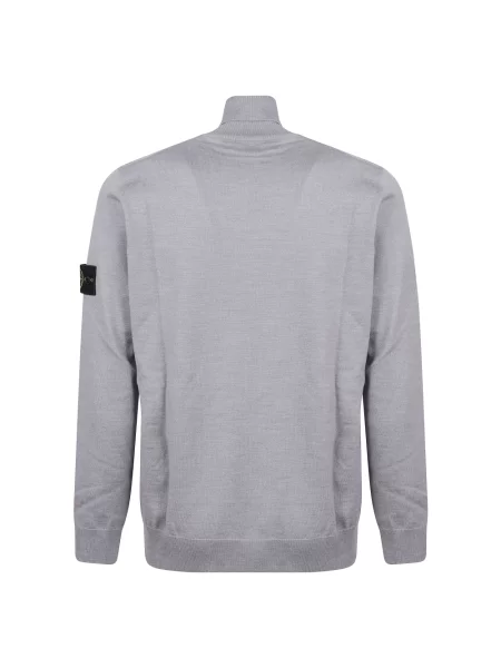 Sweter Stone Island z kamieniami szary