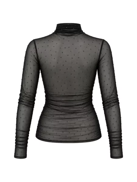 Tricou Liu Jo cu volane negru