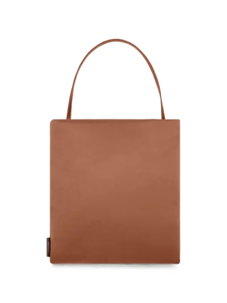 Shopper rankinė Loulou De Saison satino ruda