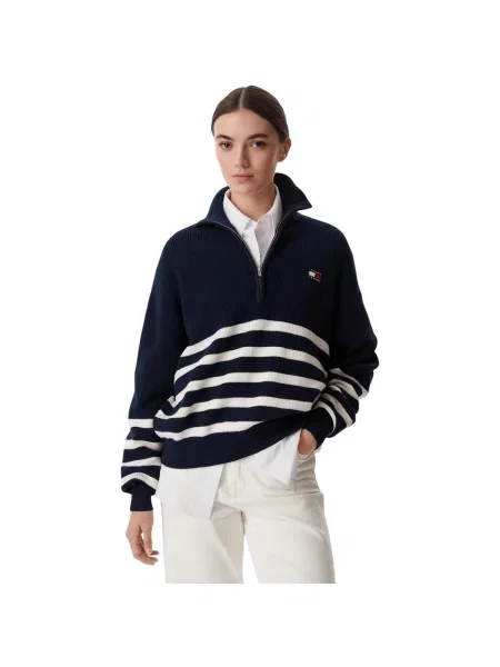 Sveter Tommy Hilfiger modrá