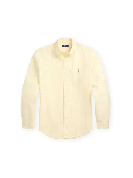 Polo Ralph Lauren Košile Žlutá Custom Fit bílá