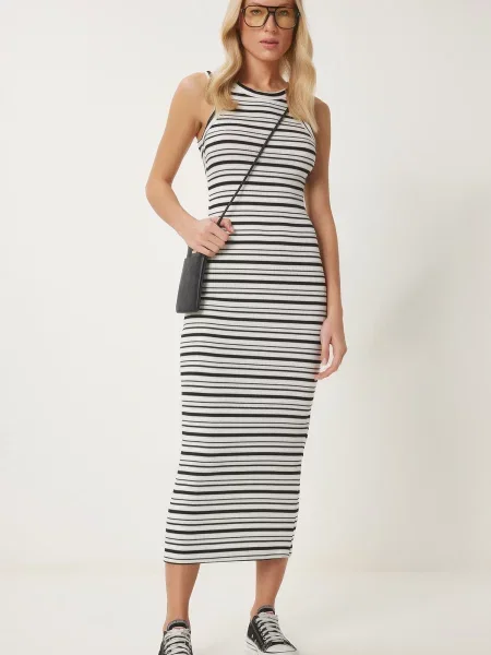 Happiness İstanbul Rochie negru alb