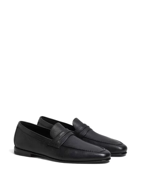 Pantofi loafer Zegna din piele negru