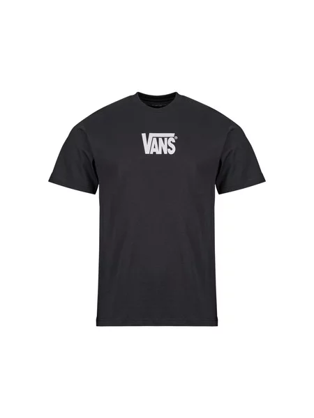 Raztegniti majica Vans s kratkimi rokavi z avtogramom črna