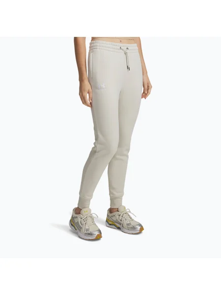 Spodnie męskie Under Armour Icon Fleece Jogger summit white/white białe