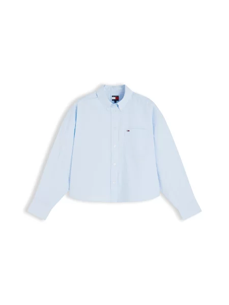 Tommy Jeans Bluză ESSENTIAL deschis albastru
