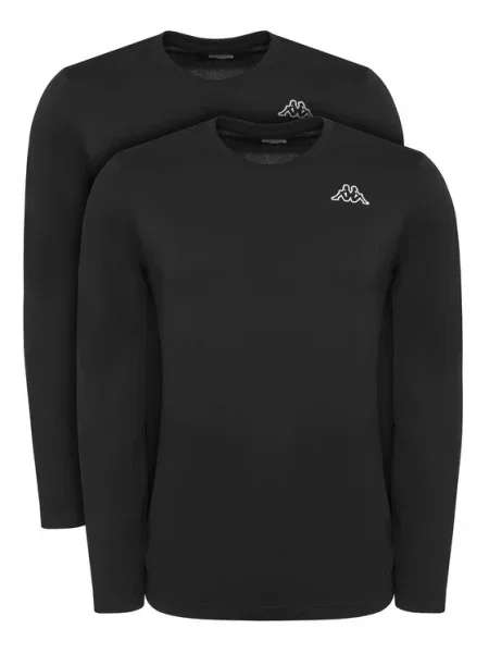 Kappa Komplet longsleeve Logo Saro czarny