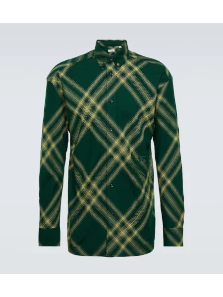 Vlněná kostkovaná košile Burberry
