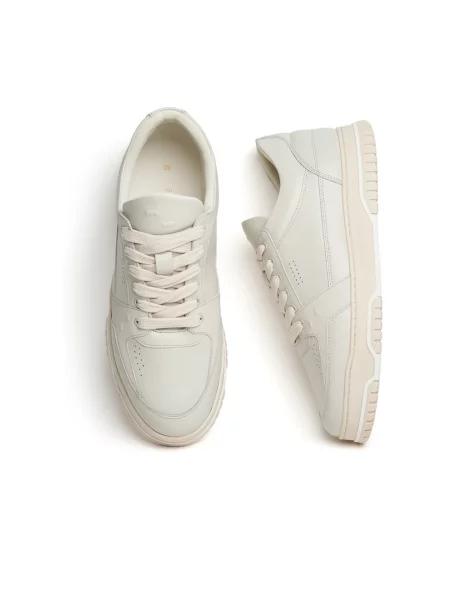 Filling Pieces sneakersy skórzane Low Vise beżowy