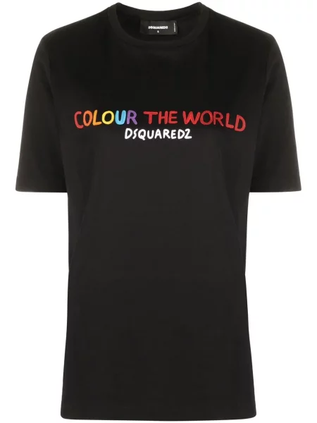 Tricou Dsquared2 cu imagine negru