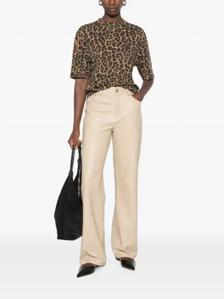 Tricou Anine Bing cu imagine cu model leopard maro